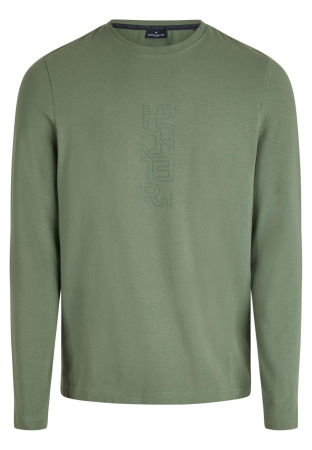 Tricouri - Bluza jerseu barbati DANIEL HECHTER logo vertical verde