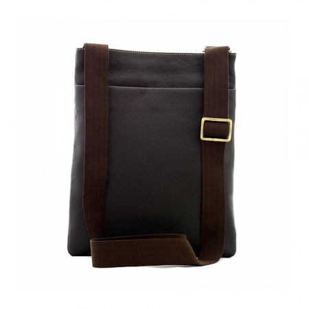 Tolbă plată IPad piele CARLA ROSSINI maro [3]