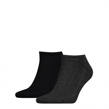 sosete - Sosete unisex LEVI'S 168SF antracit / negru - set 2 perechi