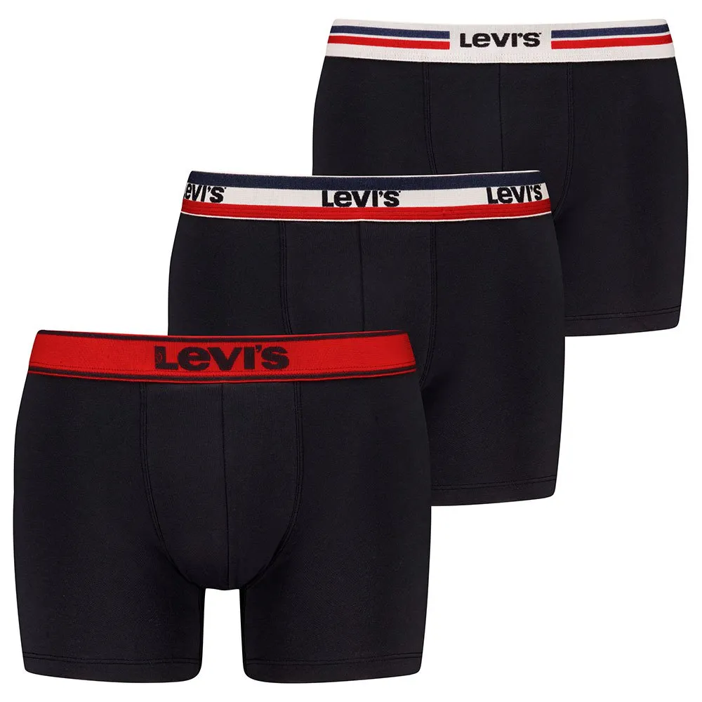 Accesorii - Cutie cadou boxeri lungi barbati LEVIS ICONIC 3 perechi negru combo