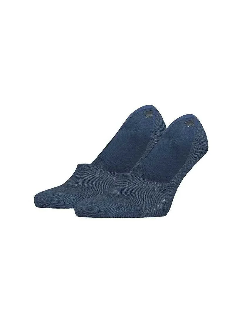 Outdoor - Set 2 perechi sosete foarte scurte Tencel barbati LEVIS LOW RISE albastru denim