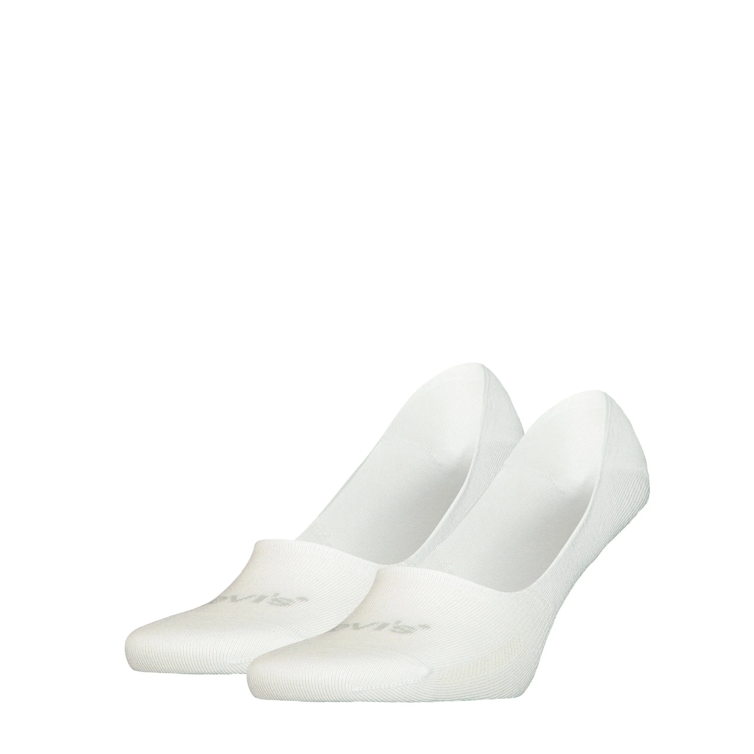 Outdoor - Set 2 perechi sosete foarte scurte Tencel barbati LEVIS LOW RISE alb