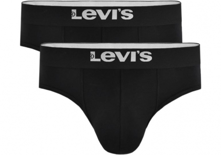 Accesorii - Chiloti barbati LEVI'S SOLID BASIC 2 perechi negru