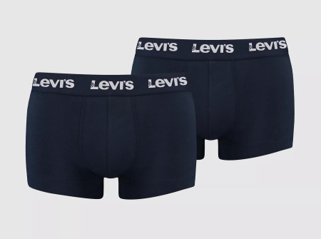 Accesorii - Set 2 perechi boxeri bumbac barbati LEVIS REPEAT LOGO bleumarin