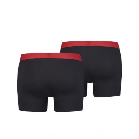 Boxeri lungi barbati LEVI'S SOLID BASIC negri - set 2 buc [1]
