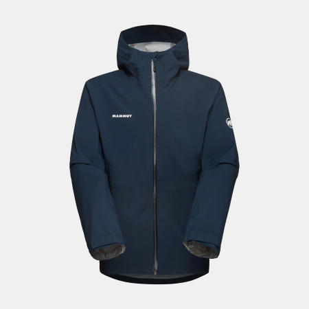 jachete sport si drumetie - Jacheta tehnica 20K/20K 3L gluga barbati MAMMUT Linard Guide HSbleumarin