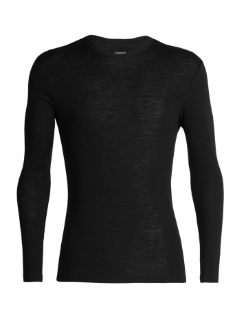 Outdoor - Bluza merino 175 barbati ICEBREAKER Everyday LS Crewe negru