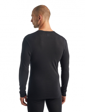 Bluza merino 175 barbati ICEBREAKER Everyday LS Crewe negru [2]