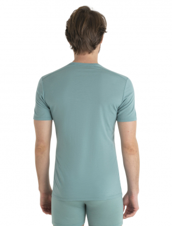 Tricou o-neck lana merino 150 barbati ICEBREAKER Anatomica turcoaz deschis [2]