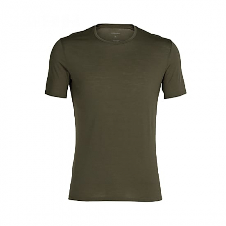 Outdoor - Tricou merino barbati ICEBREAKER Anatomica Crewe kaki