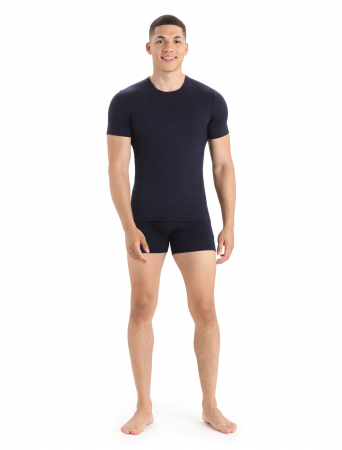 Tricou o-neck lana merino 150 barbati ICEBREAKER Anatomica bleumarin [3]