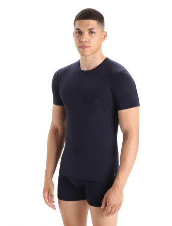 Outdoor - Tricou o-neck lana merino 150 barbati ICEBREAKER Anatomica bleumarin