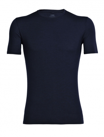 Outdoor - Tricou merino barbati ICEBREAKER Anatomica Crewe bleumarin