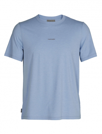 lenjerie termica - Tricou merino 160 barbati ICEBREAKER Central  bleu