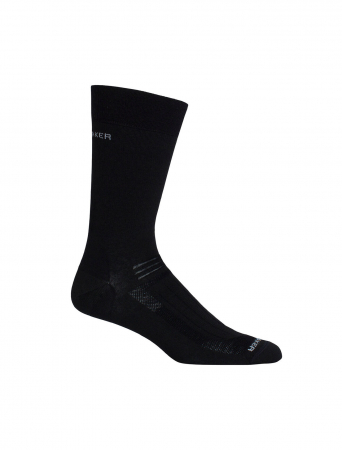 sosete sport - Sosete barbati ICEBREAKER Hike LinerCrew negru