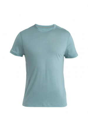 Outdoor - Tricou merino 125 barbati ICEBREAKER Cool-Lite Speed turcoaz deschis