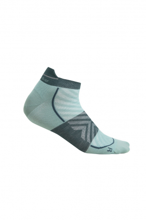 sosete sport - Sosete alergare merino barbati ICEBREAKER Run+ Ultralight Micro turcoaz