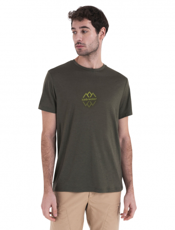 Tricouri - Tricou merino 150 barbati ICEBREAKER Logo Reflection oliv