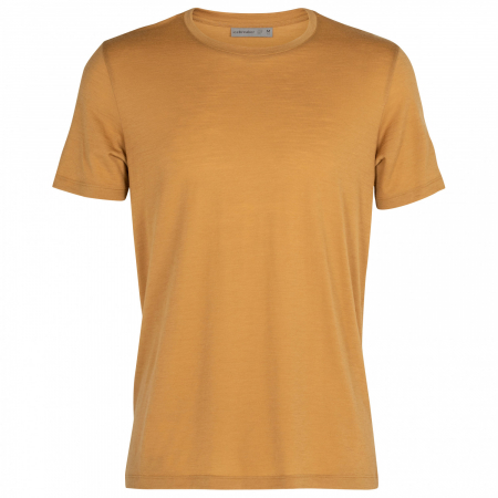 tricouri uni - Tricou merino barbati ICEBREAKER TechLite SSCrewe maro