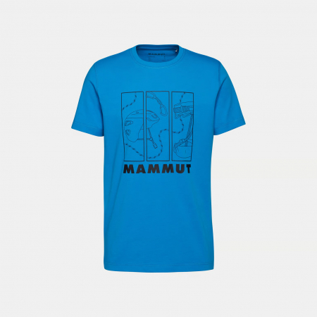 Outdoor - Tricou drumetie bumbac organic barbati MAMMUT Core Gear bleu