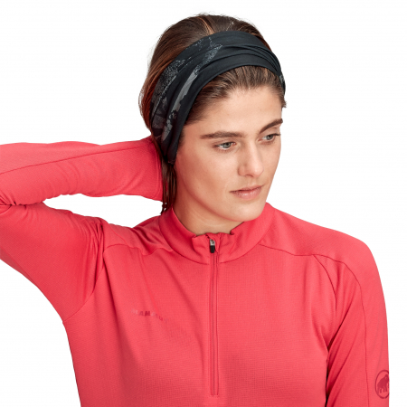sepci bandane caciuli - Bandana multifunctionala tubulara unisex Mammut Neck Gaiter negru