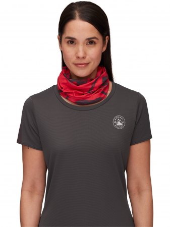 sepci bandane caciuli - Bandana multifunctionala tubulara unisex Mammut Neck Gaiter rosu