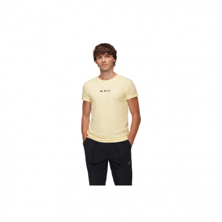 Tricou bumbac barbati MAMMUT Seon Playground crem [1]
