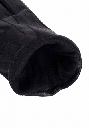 Manusi piele nappa/fleece clasice barbati KESSLER LIAM Touchscreen negru [1]