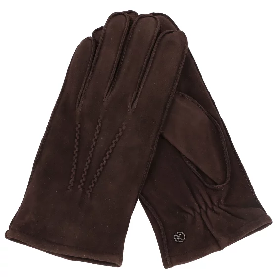 Manusi clasice piele suede/fleece barbati KESSLER VIGGO maro inchis [1]