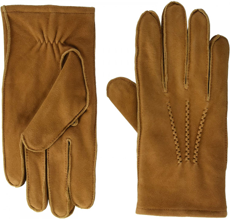 esarfe fulare manusi - Manusi clasice piele suede/fleece barbati KESSLER VIGGO tabac