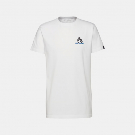 Outdoor - Tricou bumbac organic barbati MAMMUT Massone tricou Hold alb