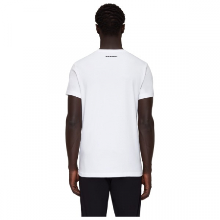 Tricou alpinism barbati MAMMUT Massone Patch alb [2]