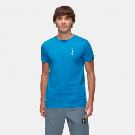 Tricou bumbac organic  barbati MAMMUT Massone Quickdraw albastru [1]
