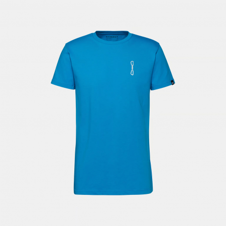 Outdoor - Tricou bumbac organic  barbati MAMMUT Massone Quickdraw albastru