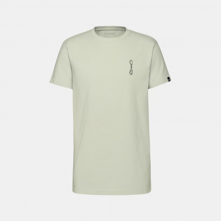 tricouri maneca scurta - Tricou bumbac organic  barbati MAMMUT Massone Quickdraw vernil