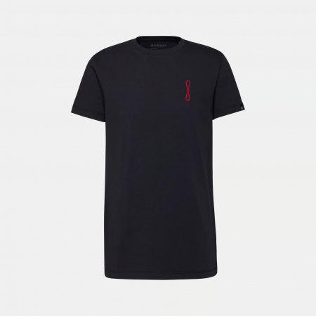 Outdoor - Tricou bumbac organic  barbati MAMMUT Massone Quickdraw negru