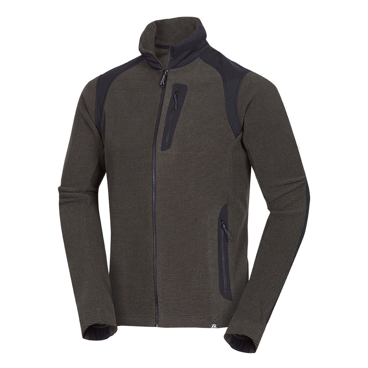 Outdoor - Bluza drumetie barbati fleece Polartec Micro 200 NORTHFINDER SZYMON kaki/negru