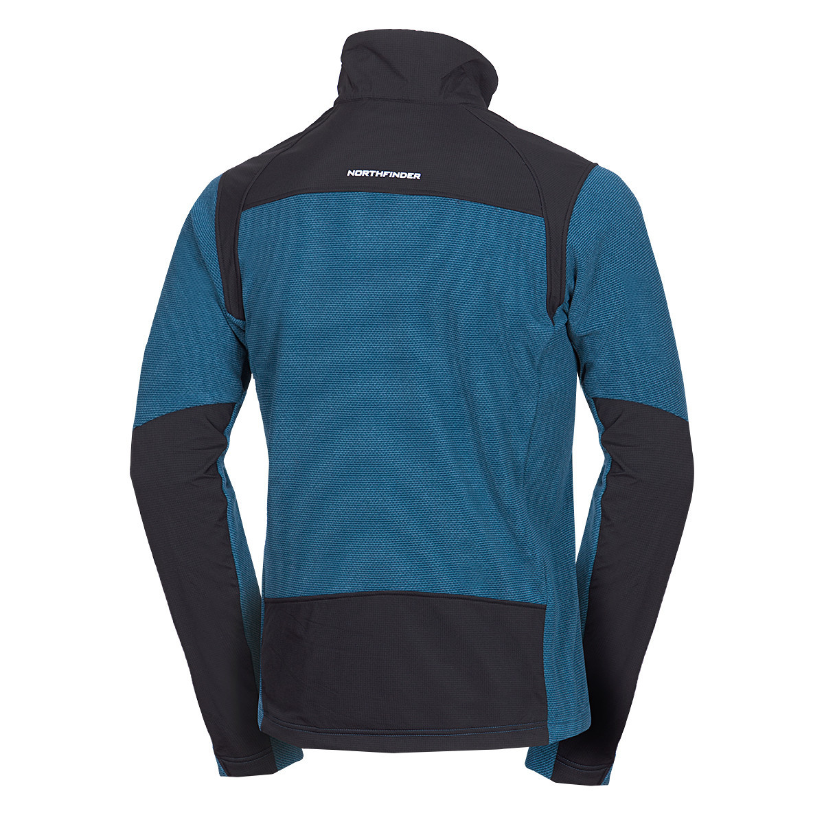 Bluza drumetie barbati fleece Polartec Micro 200 NORTHFINDER  SZYMON albastru/negru [1]