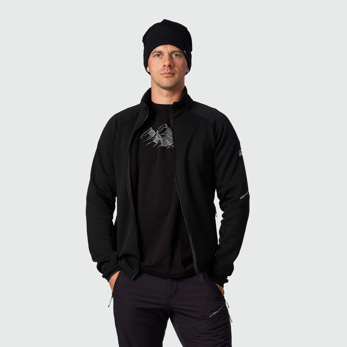 Outdoor - Hanorac fleece barbati NORTHFINDER YACAR negru