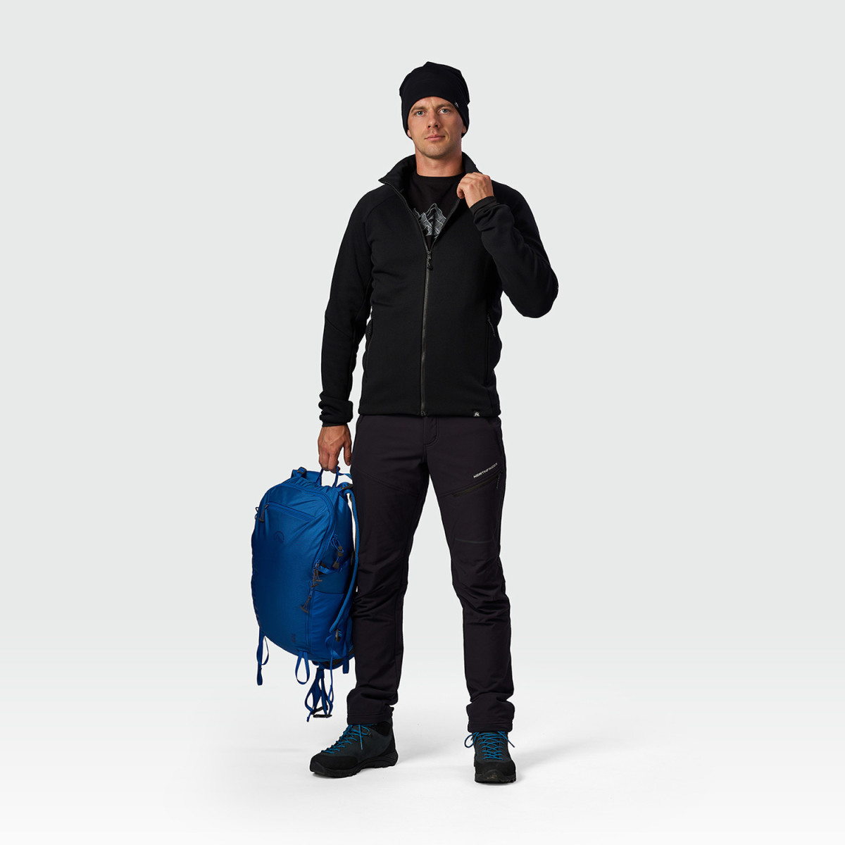 Hanorac fleece barbati NORTHFINDER YACAR negru [4]