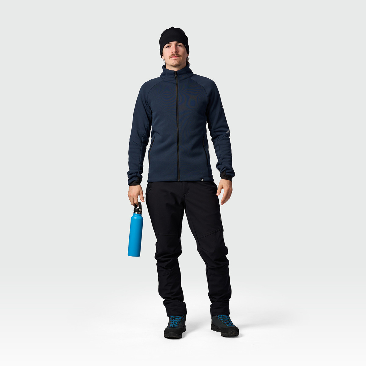 Hanorac fleece barbati NORTHFINDER YACAR bleumarin [2]