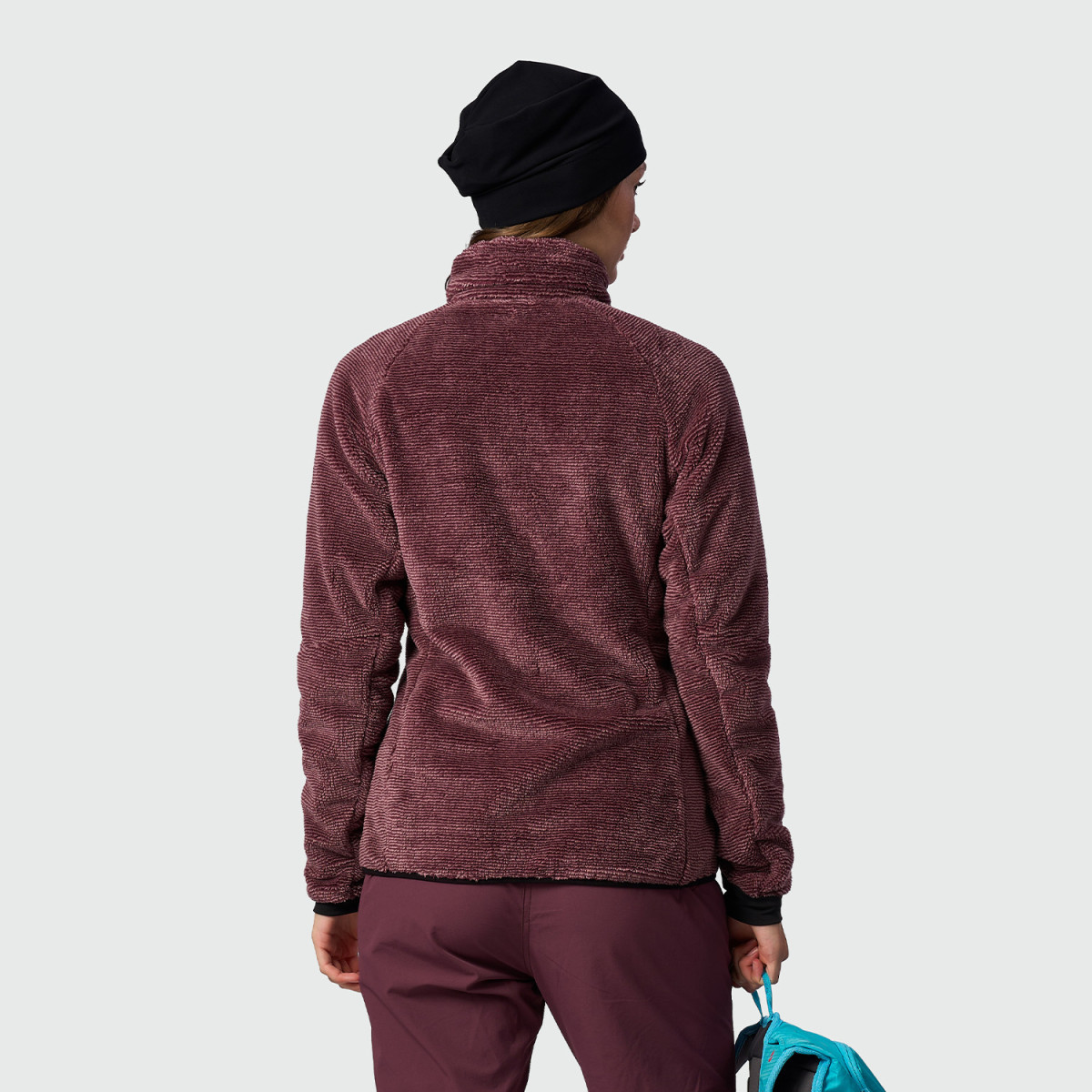 Hanorac fermoar fleece femei NORTHFINDER MARIANELA visiniu [1]