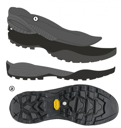 Ghete outdoor barbati piele intoarsa/Gore-Tex SCARPA MOJITO CITY MID GTX WOOL 32685-200/8 negru [6]