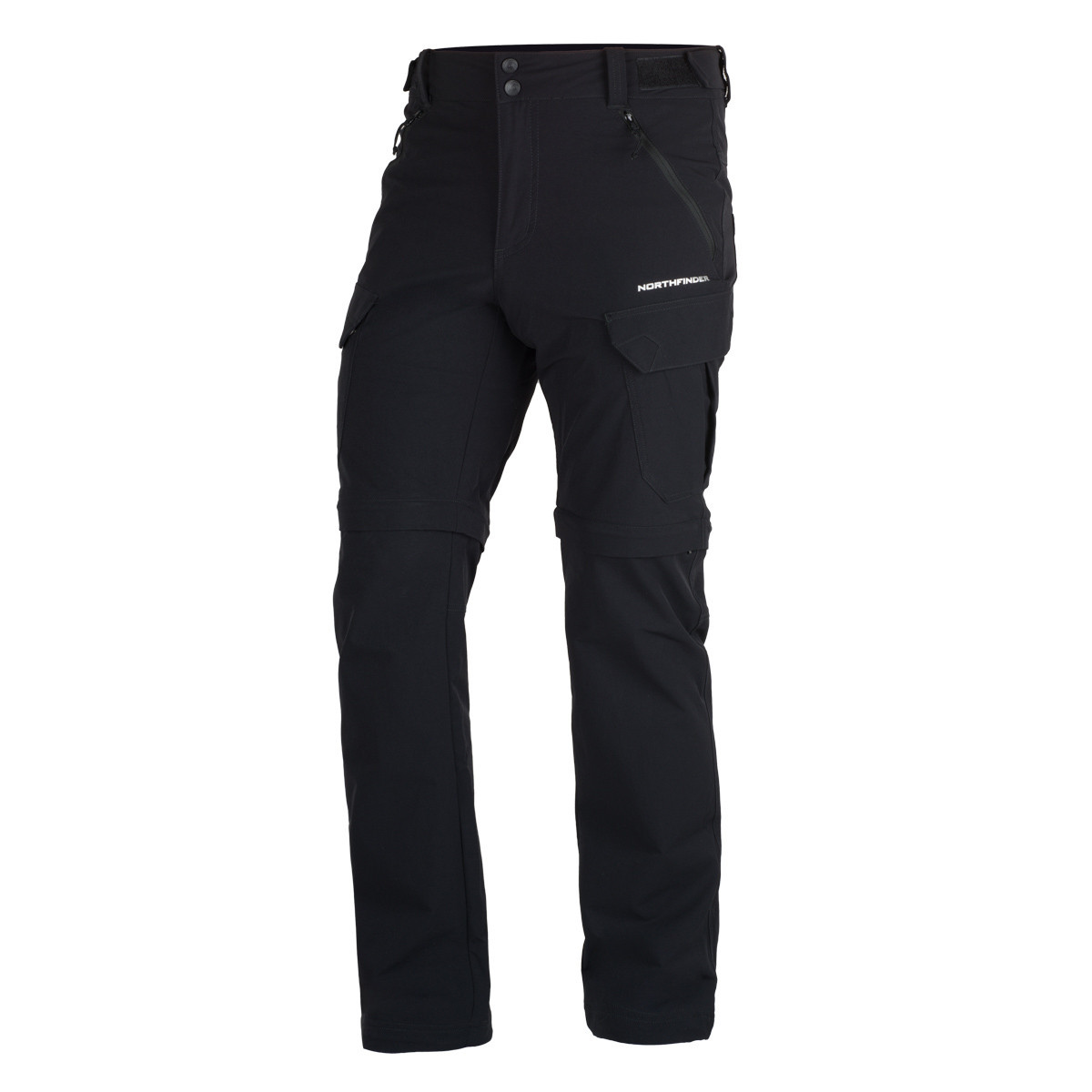 Outdoor - Pantaloni trekking cargo 2-in-1 barbati NORTHFINDER CARUSO negru