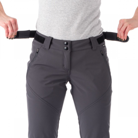 Pantaloni softshell 3L/fleece femei NORTHFINDER ALESSANDRA 10K/5K gri [3]