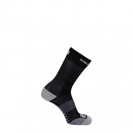 sosete sport - Sosete drumetie unisex SALOMON Outpath Mid DX+SX negre