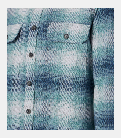 Camasa overshirt bumbac CASA MODA turcoaz dungi [3]