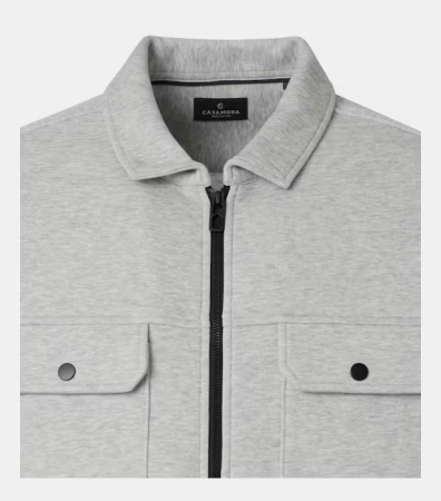 Camasa Overshirt fermoar barbati CASA MODA gri [1]