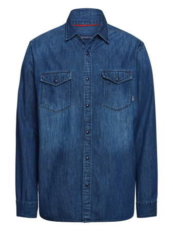 camasi casual - Camasa denim barbati PADDOCK'S  albastru