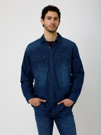 Camasa denim barbati PADDOCK'S  albastru [1]